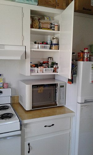 Kitchen cabinet after