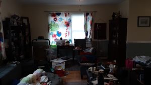The long view of the living room before we cleared its clutter